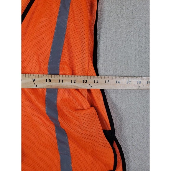 Body Guard Vest Unisex One Size Orange Sleeveless 100% Polyester Safety Gear - Picture 5 of 7